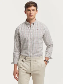 Franela-Alvaro Moreno CAMISA FLANNEL CHECKS Burdeos