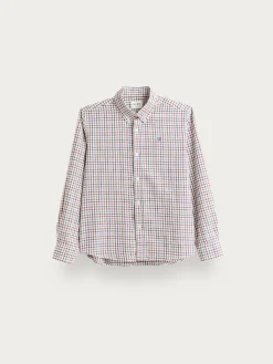 Camisas-Alvaro Moreno CAMISA FLANNEL CHECKS KIDS Burdeos