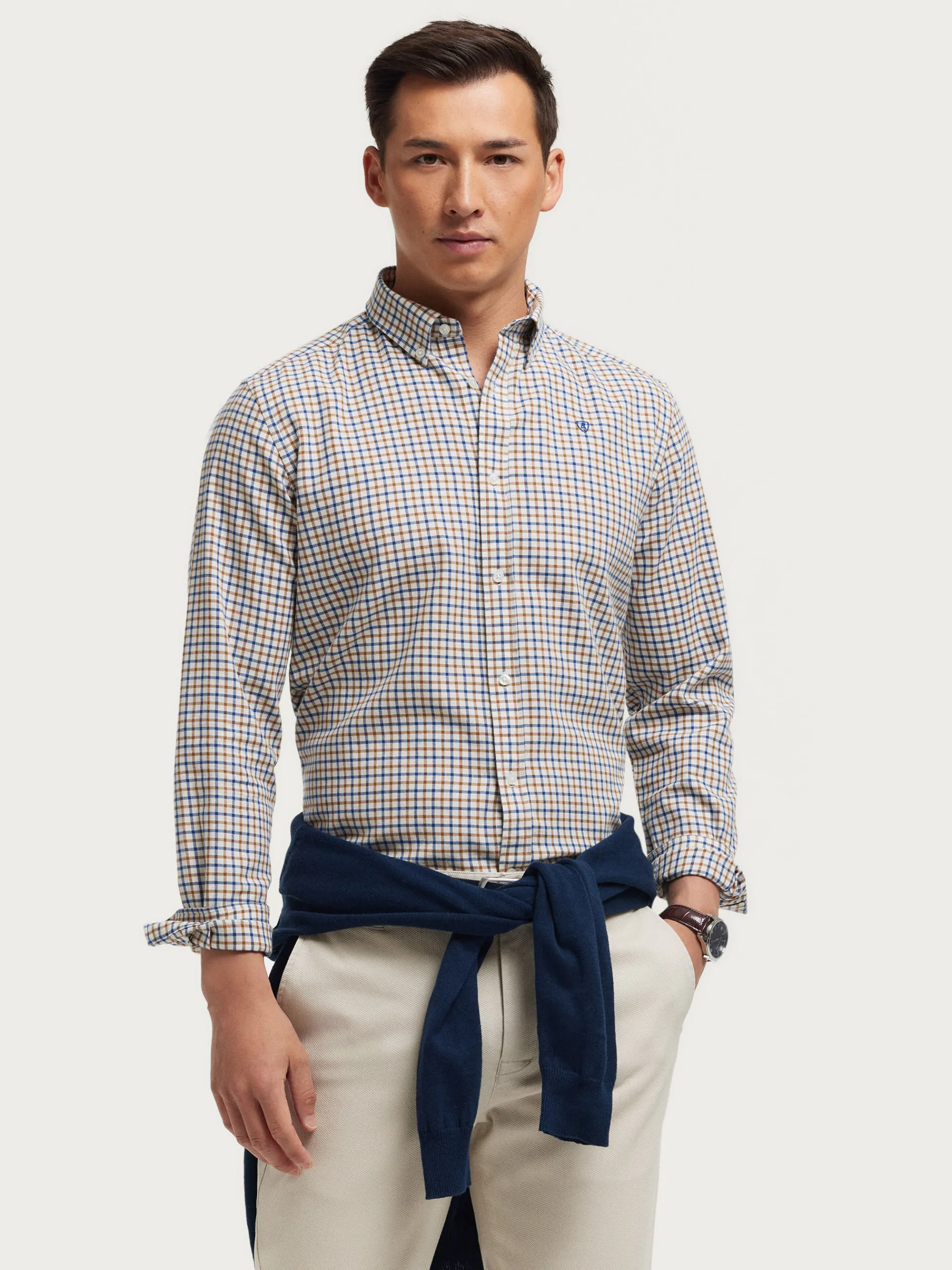 Franela-Alvaro Moreno CAMISA FLANNEL CHECKS Mostaza