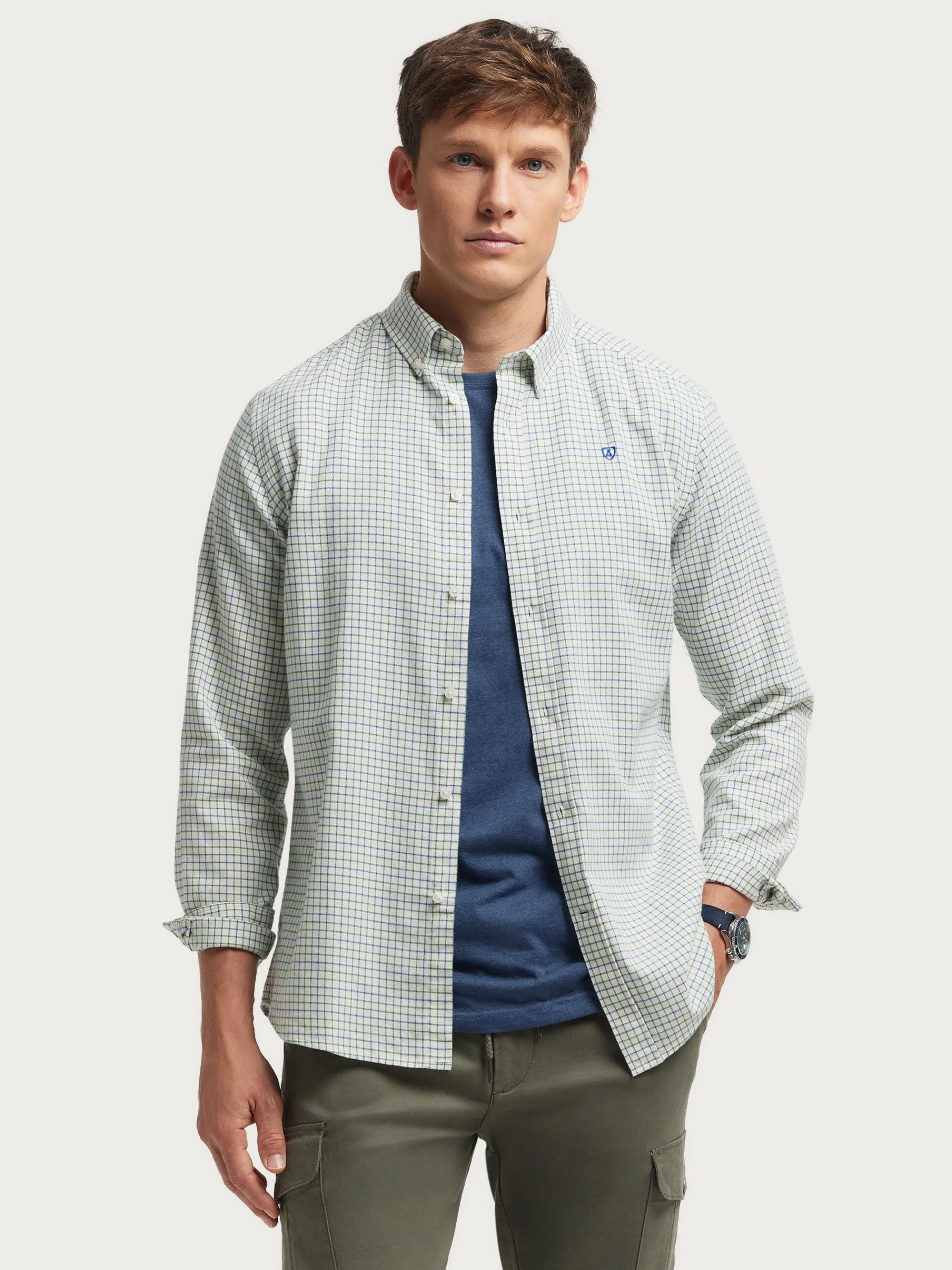 Franela-Alvaro Moreno CAMISA FLANNEL CHECKS Verde