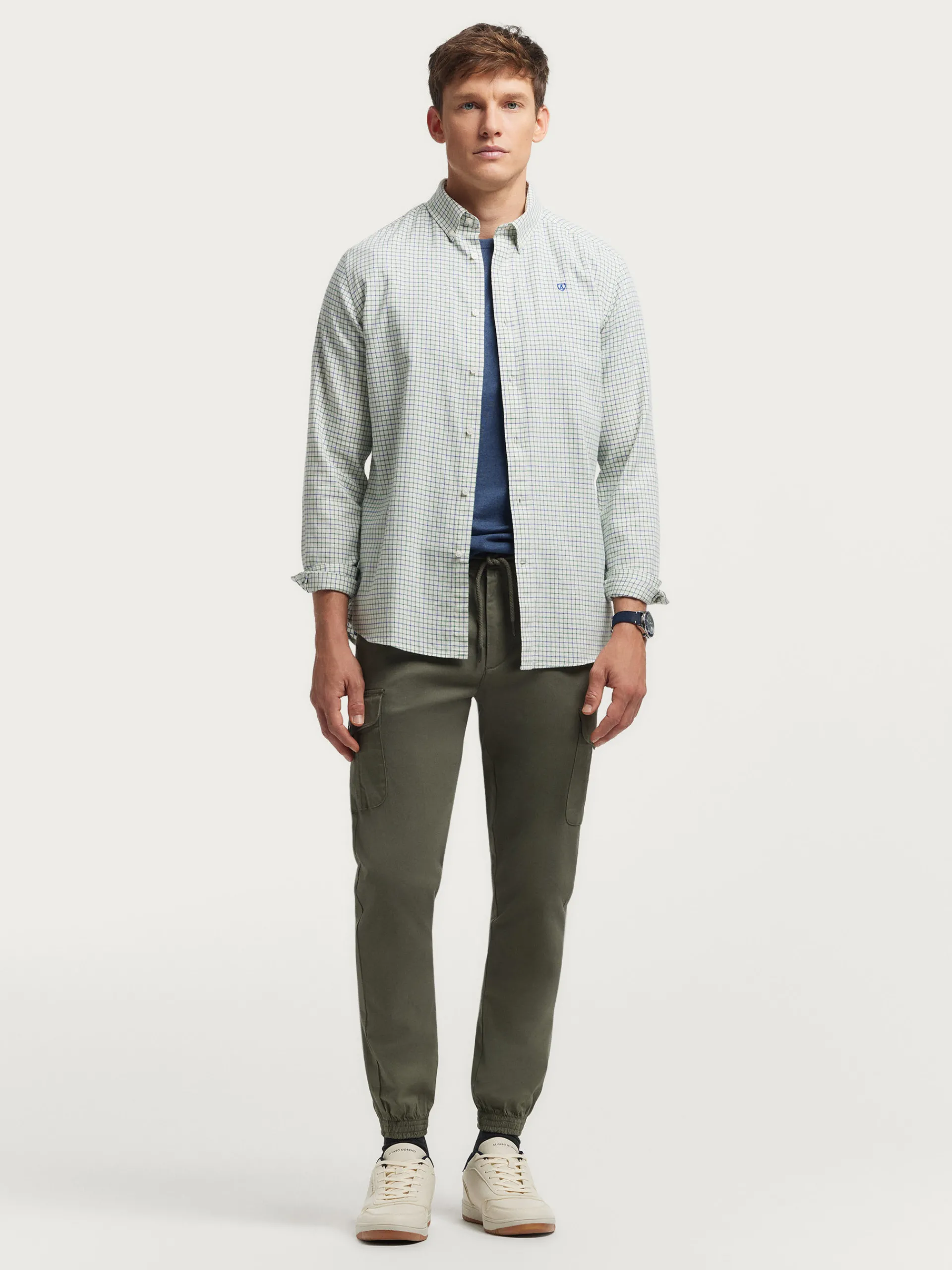 Franela-Alvaro Moreno CAMISA FLANNEL CHECKS Verde