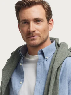 Franela-Alvaro Moreno CAMISA FLANNEL TWILL Azul