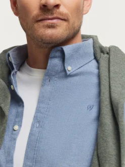 Franela-Alvaro Moreno CAMISA FLANNEL TWILL Azul