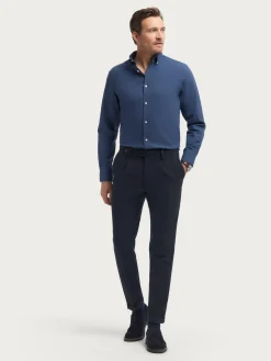 Franela-Alvaro Moreno CAMISA FLANNEL TWILL Azul Marino