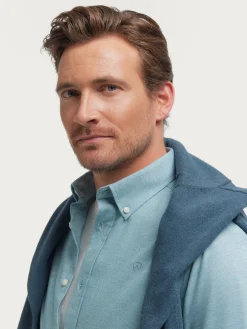 Franela-Alvaro Moreno CAMISA FLANNEL TWILL Azul