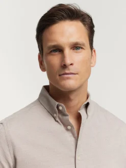 Franela-Alvaro Moreno CAMISA FLANNEL TWILL Beige