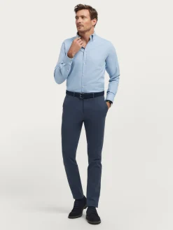 Franela-Alvaro Moreno CAMISA FLANNEL TWILL Celeste