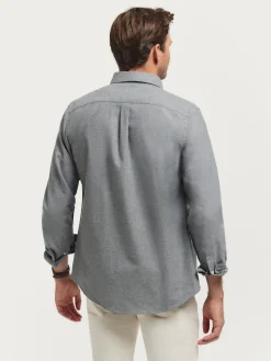 Franela-Alvaro Moreno CAMISA FLANNEL TWILL Gris