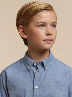 Camisas-Alvaro Moreno CAMISA FLANNEL TWILL KIDS Azul