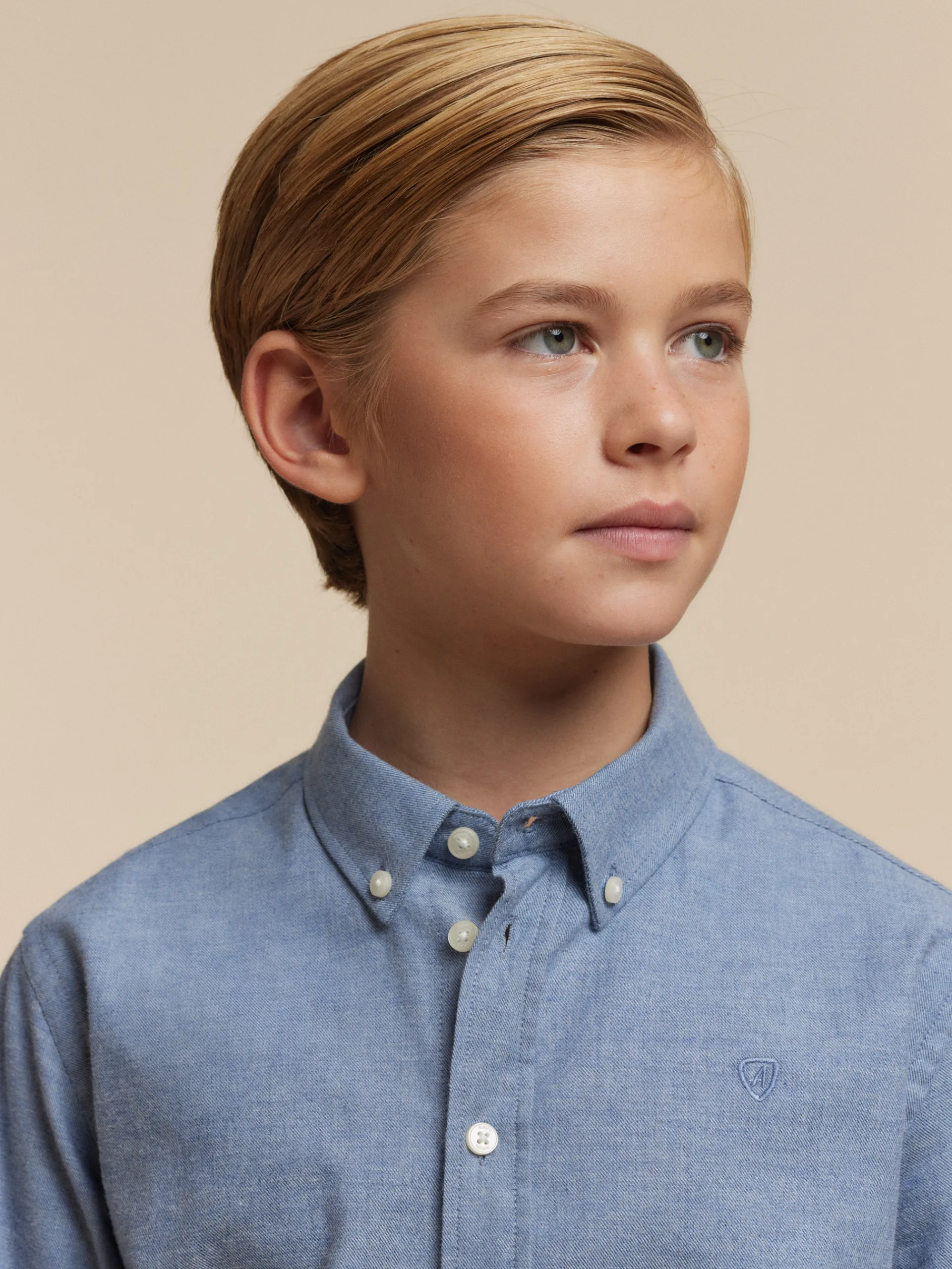 Camisas-Alvaro Moreno CAMISA FLANNEL TWILL KIDS Azul