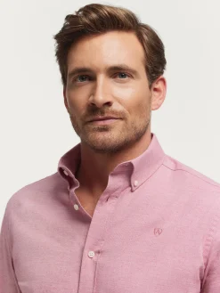 Franela-Alvaro Moreno CAMISA FLANNEL TWILL Rosa