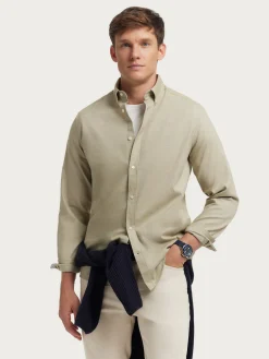 Franela-Alvaro Moreno CAMISA FLANNEL TWILL Verde