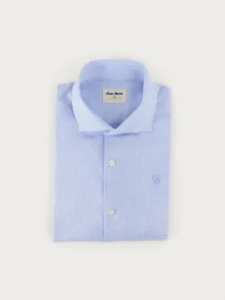 Trajes - Vestir|Camisas-Alvaro Moreno CAMISA MICROESTRUCTURA KIDS Celeste