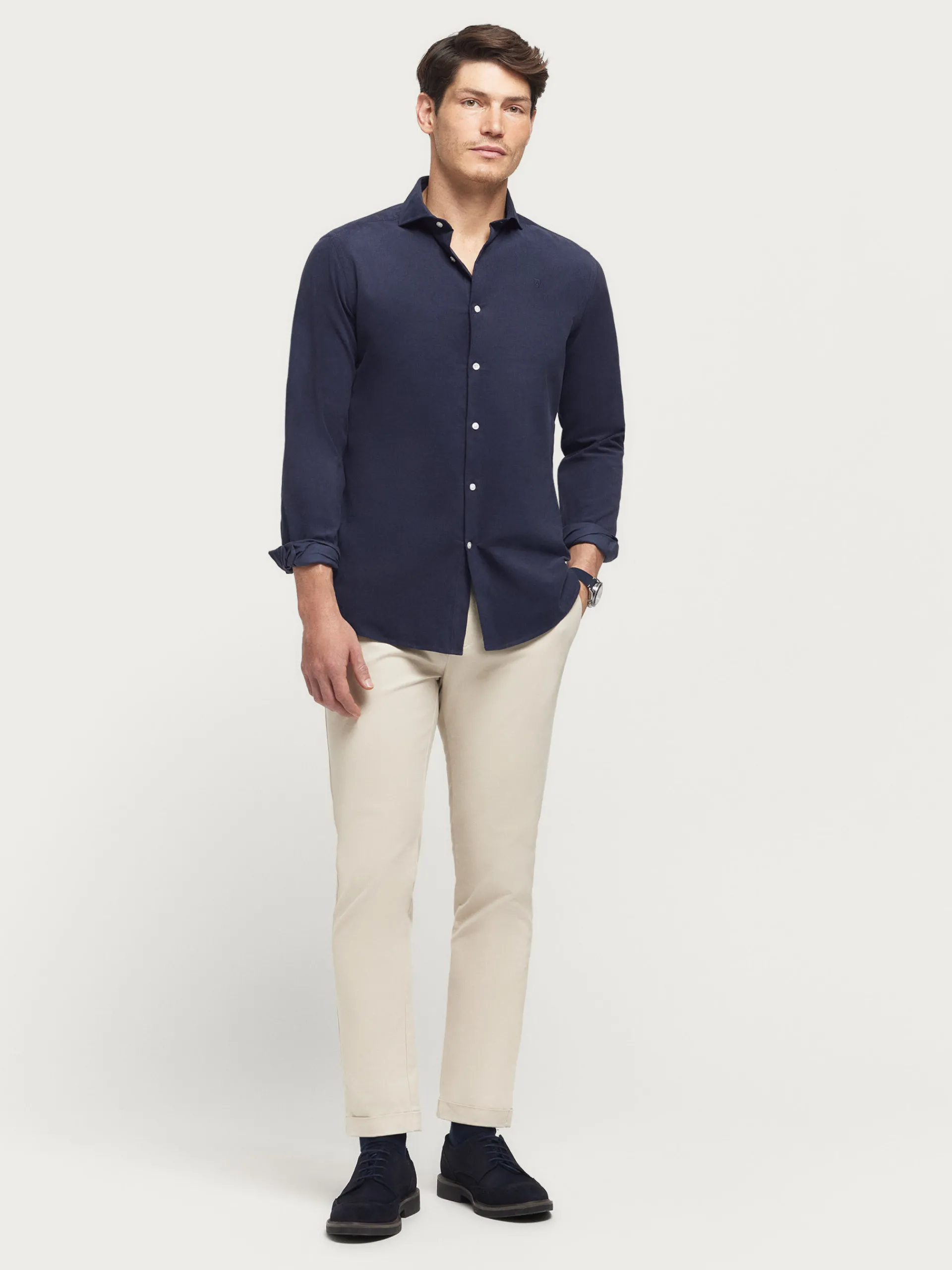 Casual-Alvaro Moreno CAMISA MICROPANA JACK AZUL MARINO