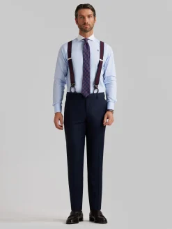 Camisas Vestir|Camisas Vestir-Alvaro Moreno CAMISA MIL RAYAS C. BLANCO Celeste