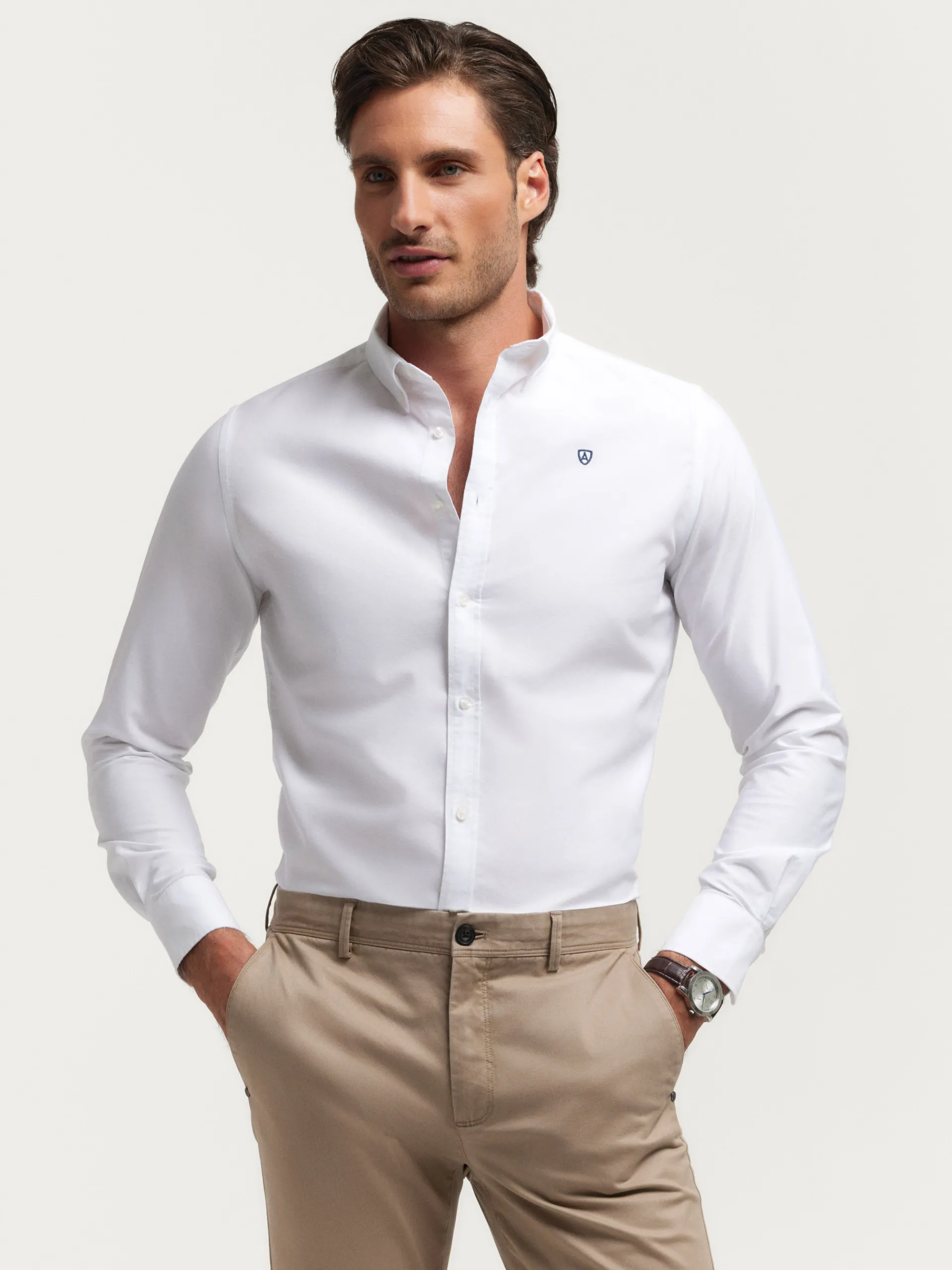 Oxford-Alvaro Moreno CAMISA OXFORD BASIC Blanco