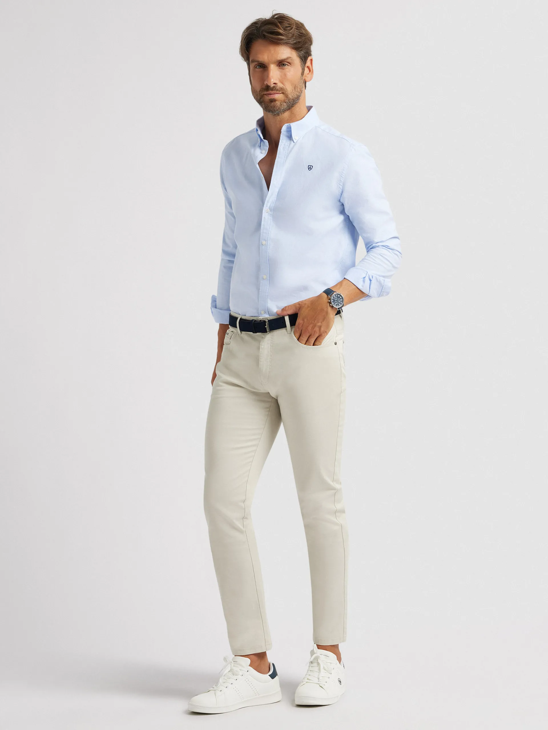 Oxford-Alvaro Moreno CAMISA OXFORD BASIC Celeste
