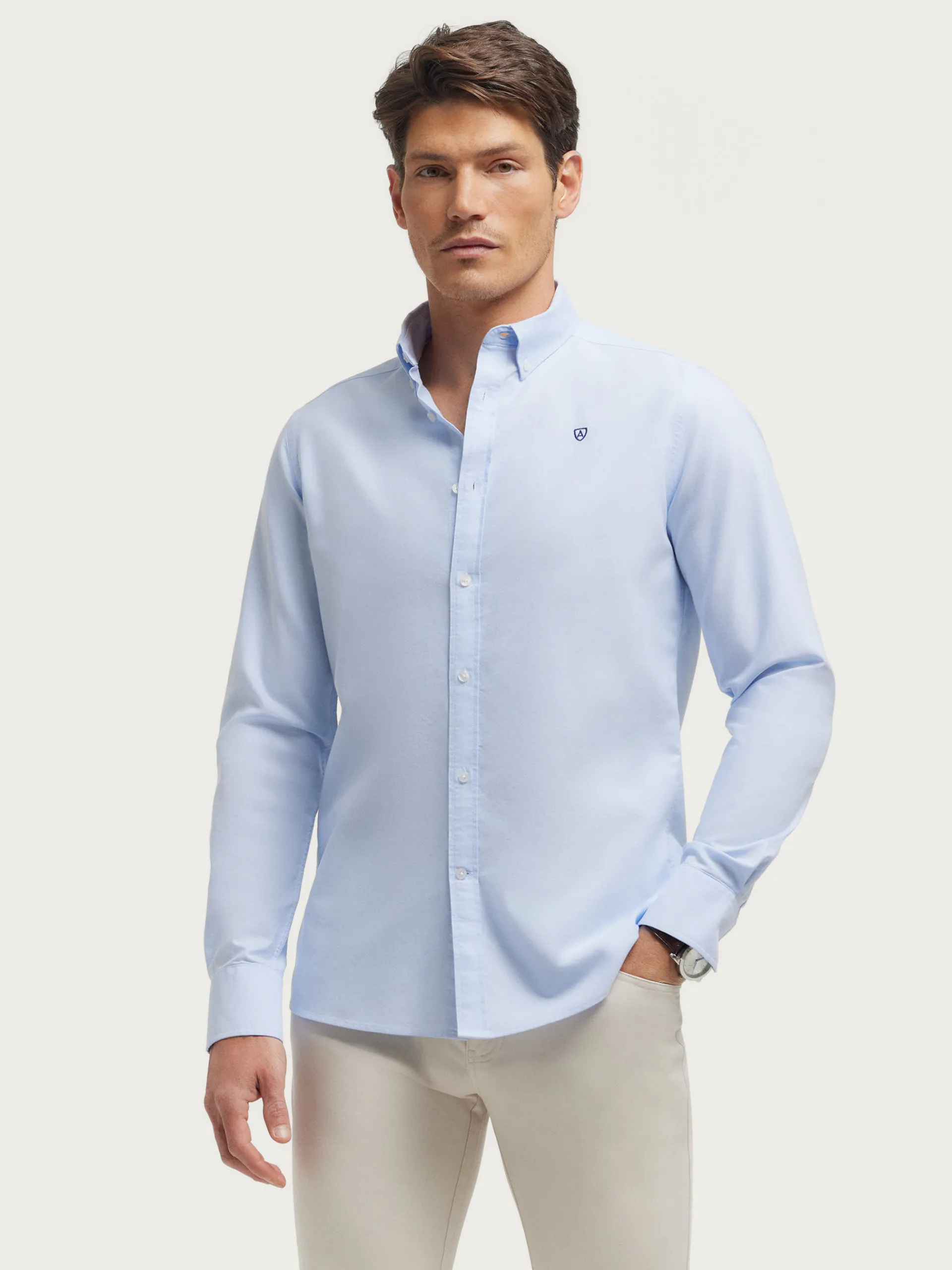 Oxford-Alvaro Moreno CAMISA OXFORD BASIC Celeste