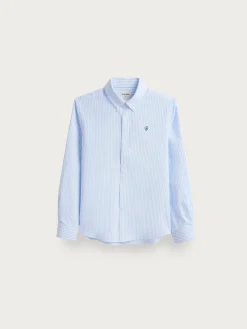 Camisas-Alvaro Moreno CAMISA OXFORD RAYAS KIDS Celeste