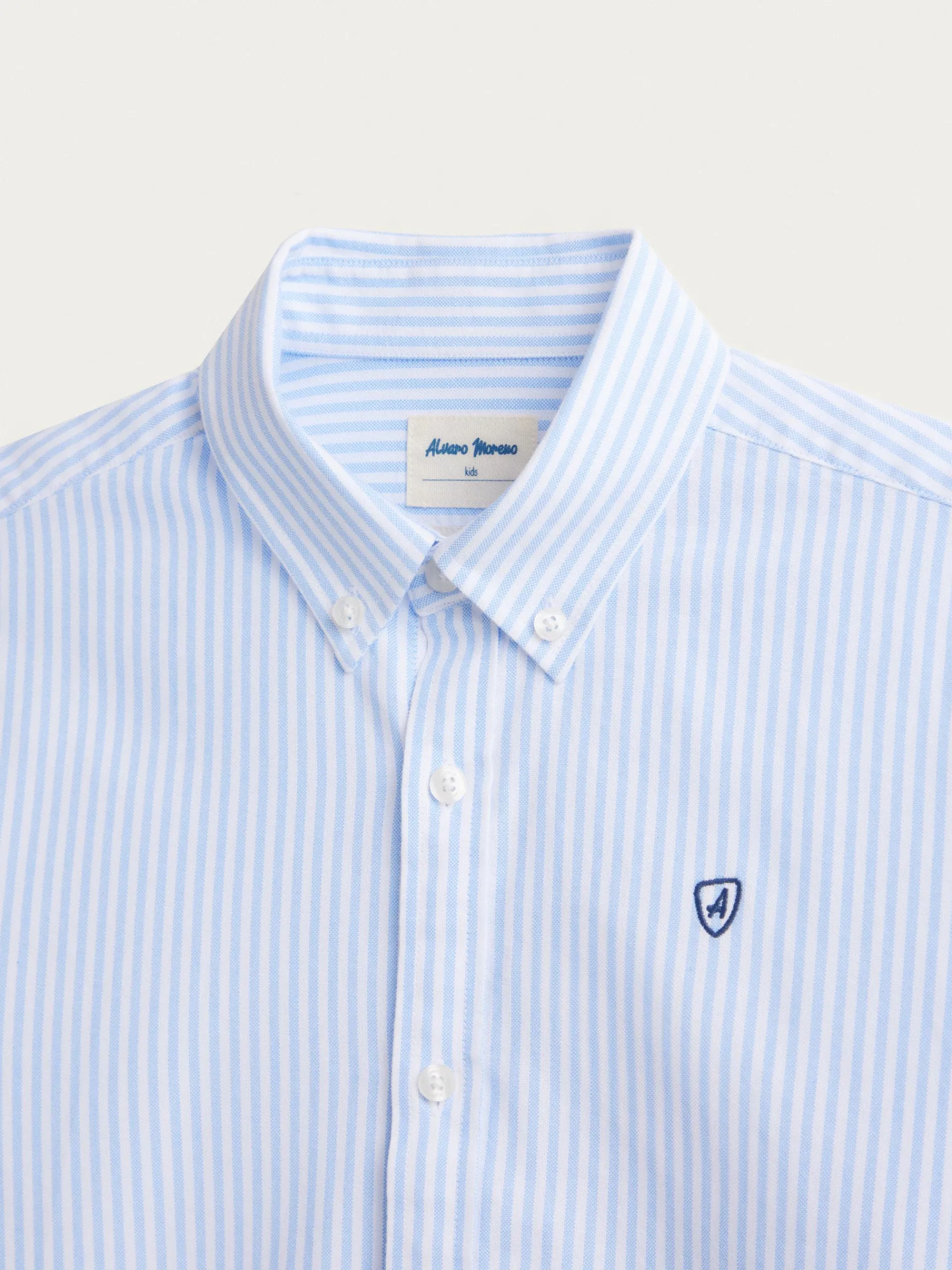 Camisas-Alvaro Moreno CAMISA OXFORD RAYAS KIDS Celeste