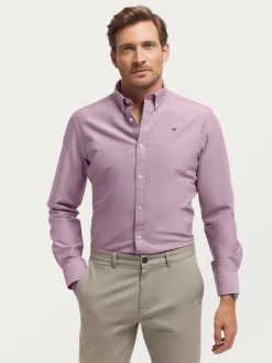 Oxford-Alvaro Moreno CAMISA OXFORD SOLID Burdeos