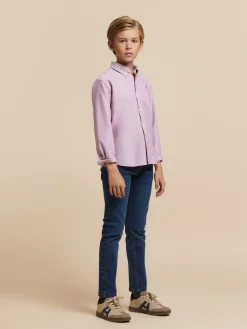 Camisas-Alvaro Moreno CAMISA OXFORD SOLID KIDS Burdeos