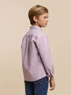 Camisas-Alvaro Moreno CAMISA OXFORD SOLID KIDS Burdeos