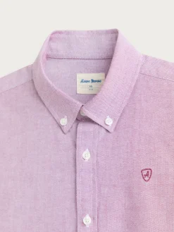 Camisas-Alvaro Moreno CAMISA OXFORD SOLID KIDS Burdeos