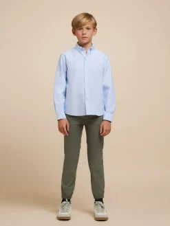 Camisas-Alvaro Moreno CAMISA OXFORD SOLID KIDS Celeste