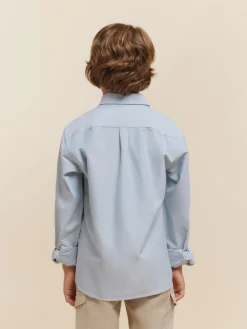 Camisas-Alvaro Moreno CAMISA OXFORD SOLID KIDS Azul