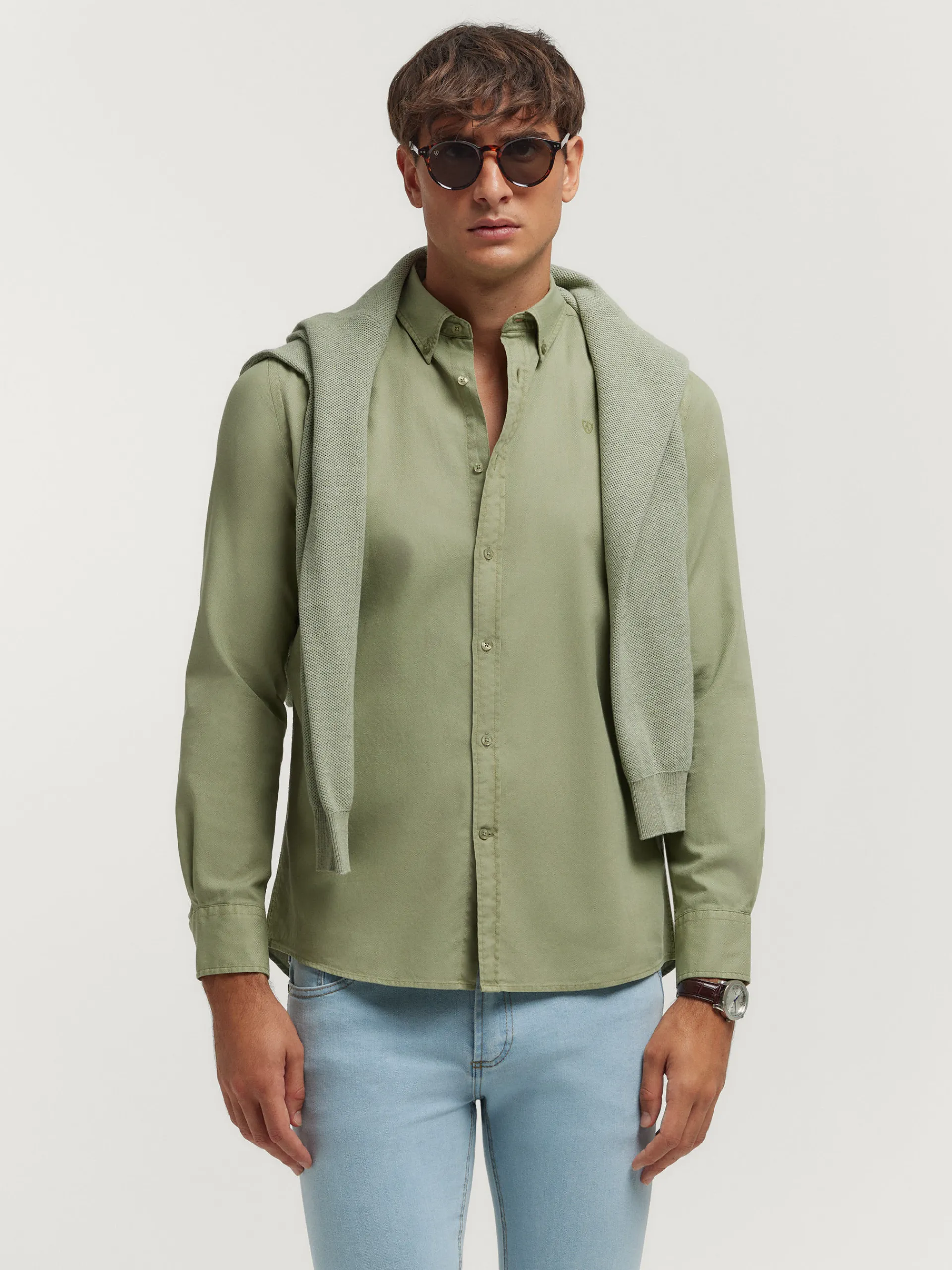 Casual-Alvaro Moreno CAMISA PANAMA DYE Verde