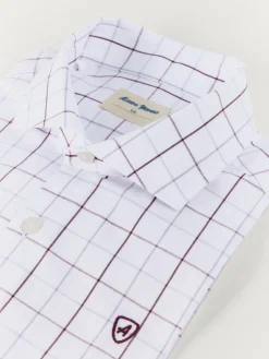 Camisas-Alvaro Moreno CAMISA POPELIN CUADROS KIDS Burdeos