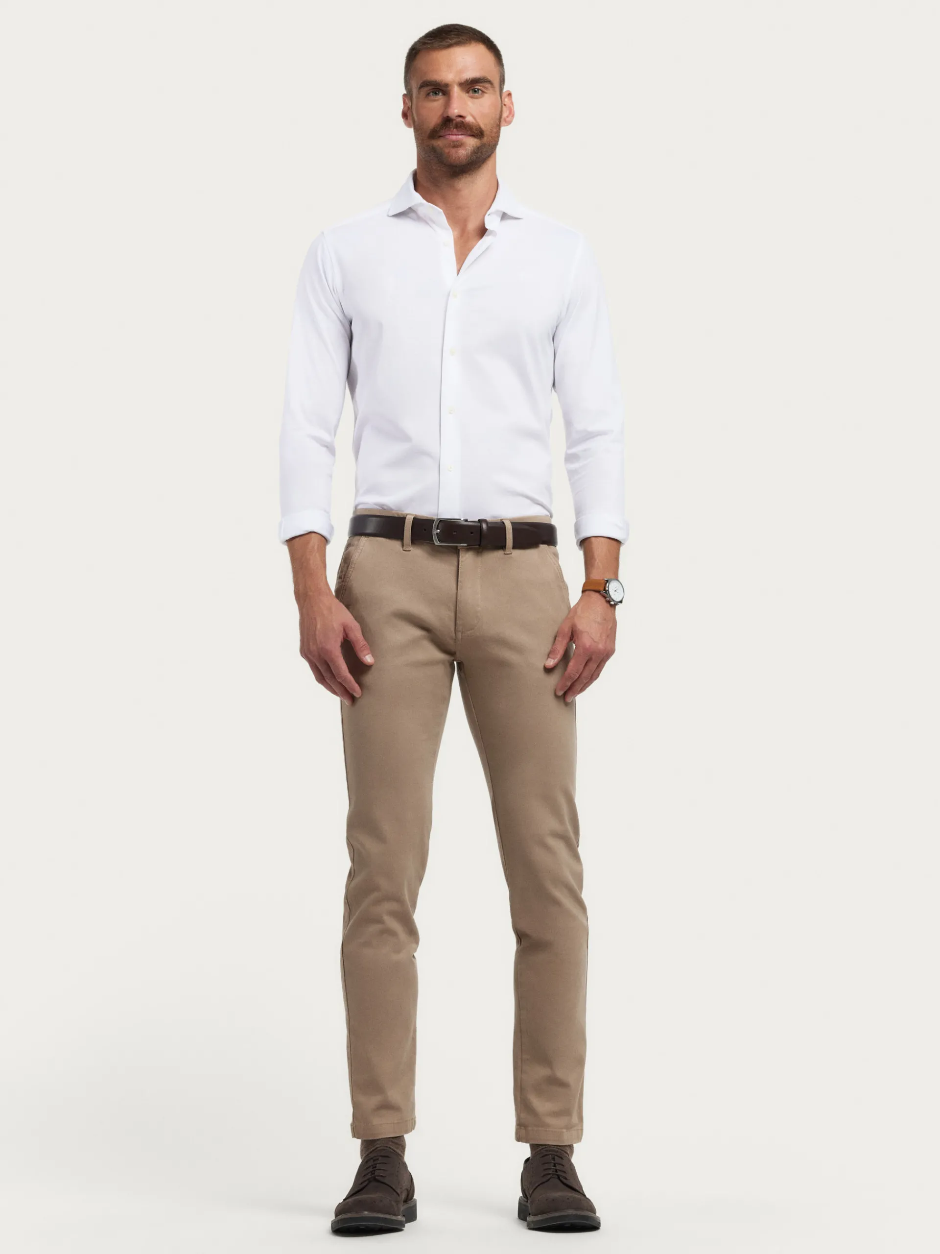 Casual-Alvaro Moreno CAMISA PUNTO ELASTICO Blanco