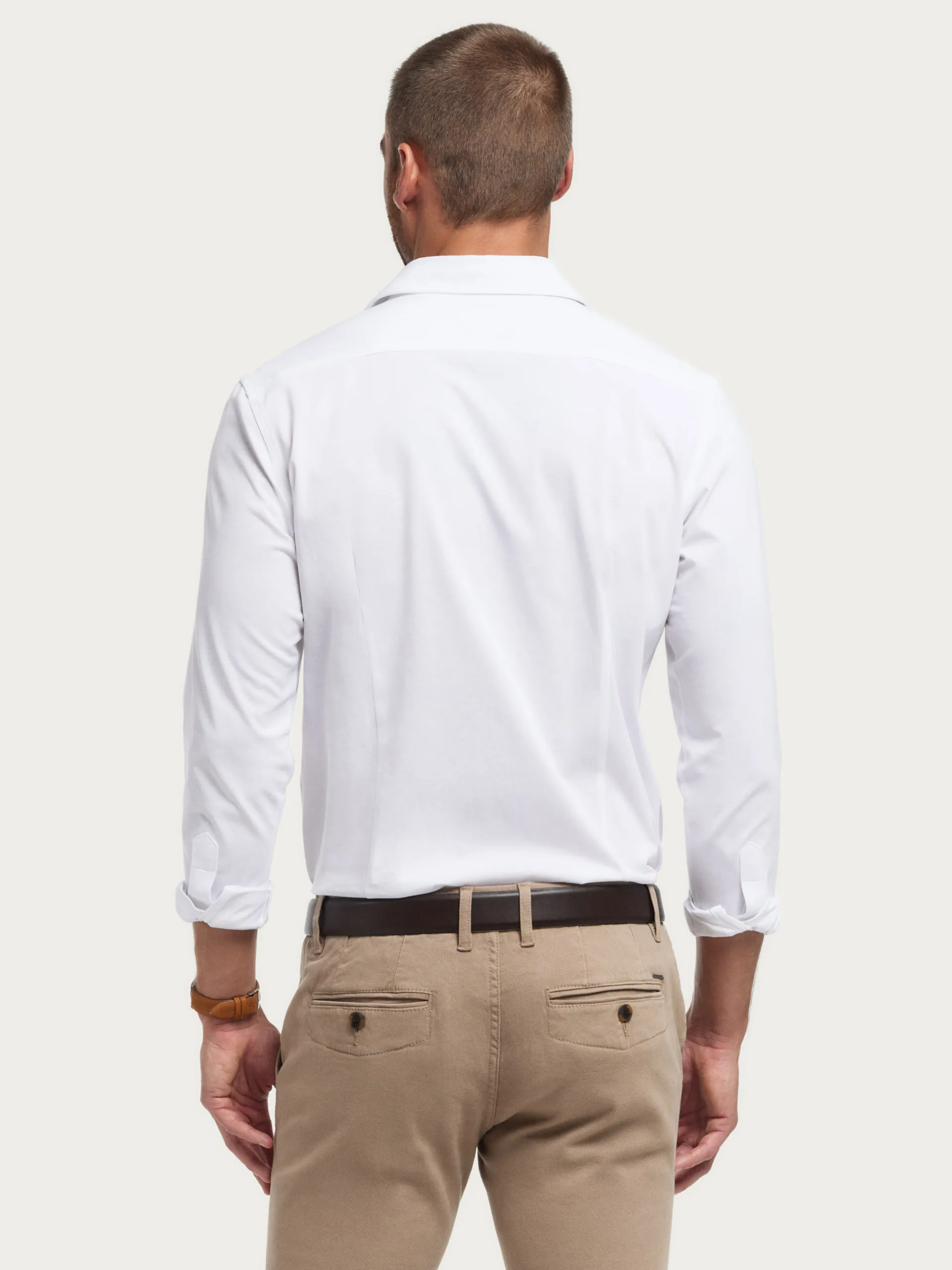 Casual-Alvaro Moreno CAMISA PUNTO ELASTICO Blanco