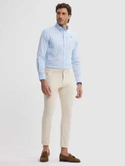 Casual-Alvaro Moreno CAMISA RAYAS DUTTON Celeste