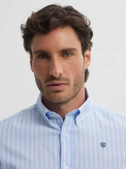 Casual-Alvaro Moreno CAMISA RAYAS DUTTON Celeste