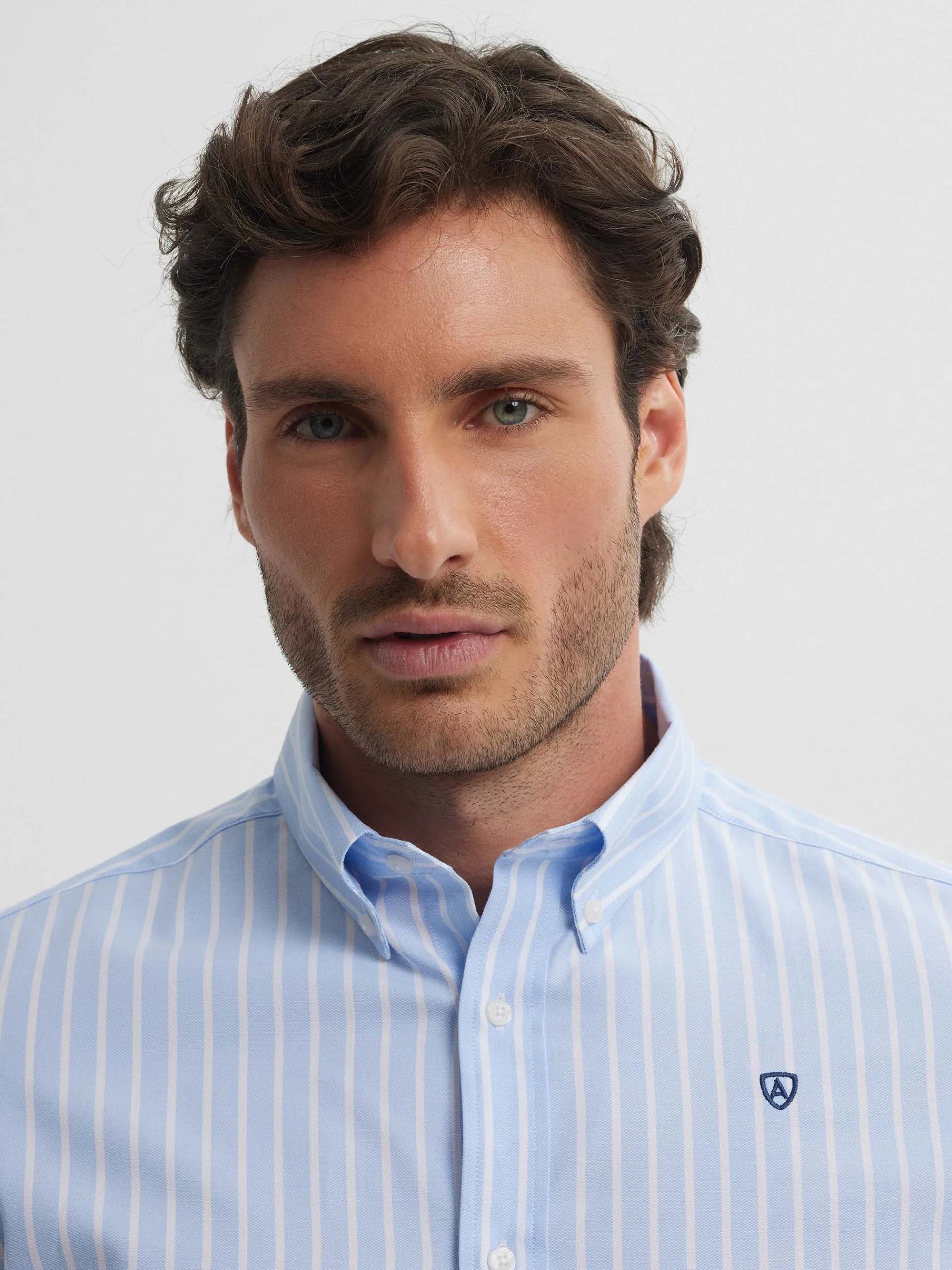 Casual-Alvaro Moreno CAMISA RAYAS DUTTON Celeste