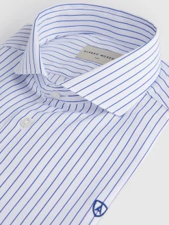 Camisas Vestir|Camisas Vestir-Alvaro Moreno CAMISA RAYAS ESTRUCTURA Azul
