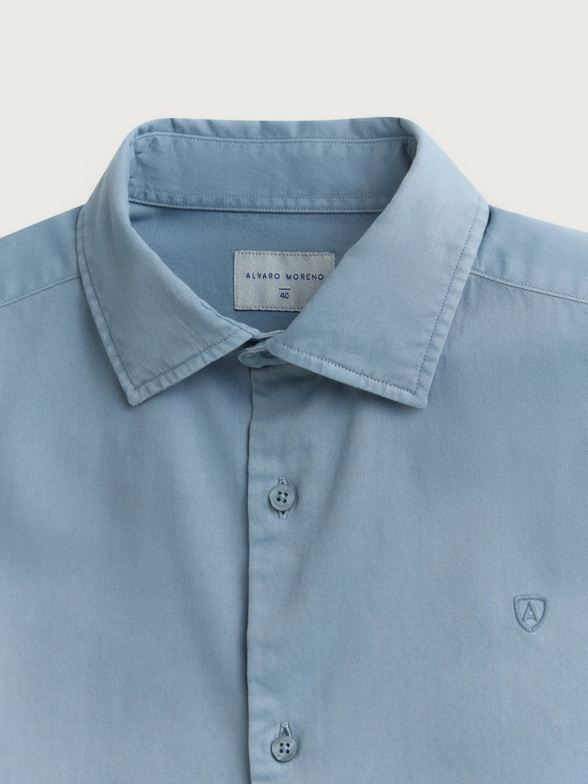 Casual-Alvaro Moreno CAMISA TWILL DYE Azul