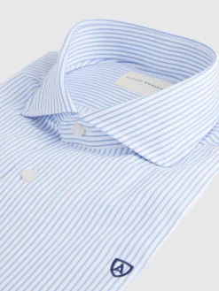 Camisas Vestir|Camisas Vestir-Alvaro Moreno CAMISA VESTIR RAYAS Celeste