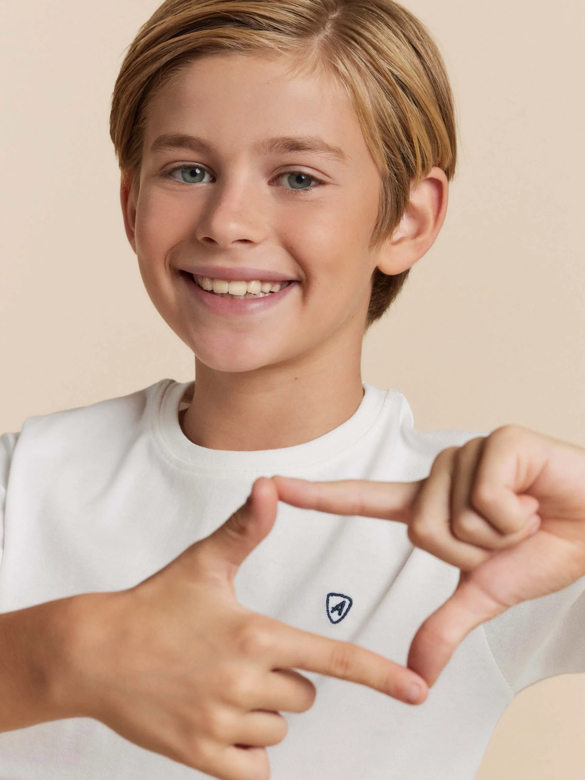 Camisetas-Alvaro Moreno CAMISETA BASICA KIDS Blanco