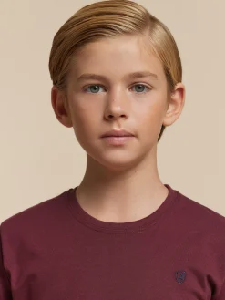 Camisetas-Alvaro Moreno CAMISETA BASICA KIDS Burdeos