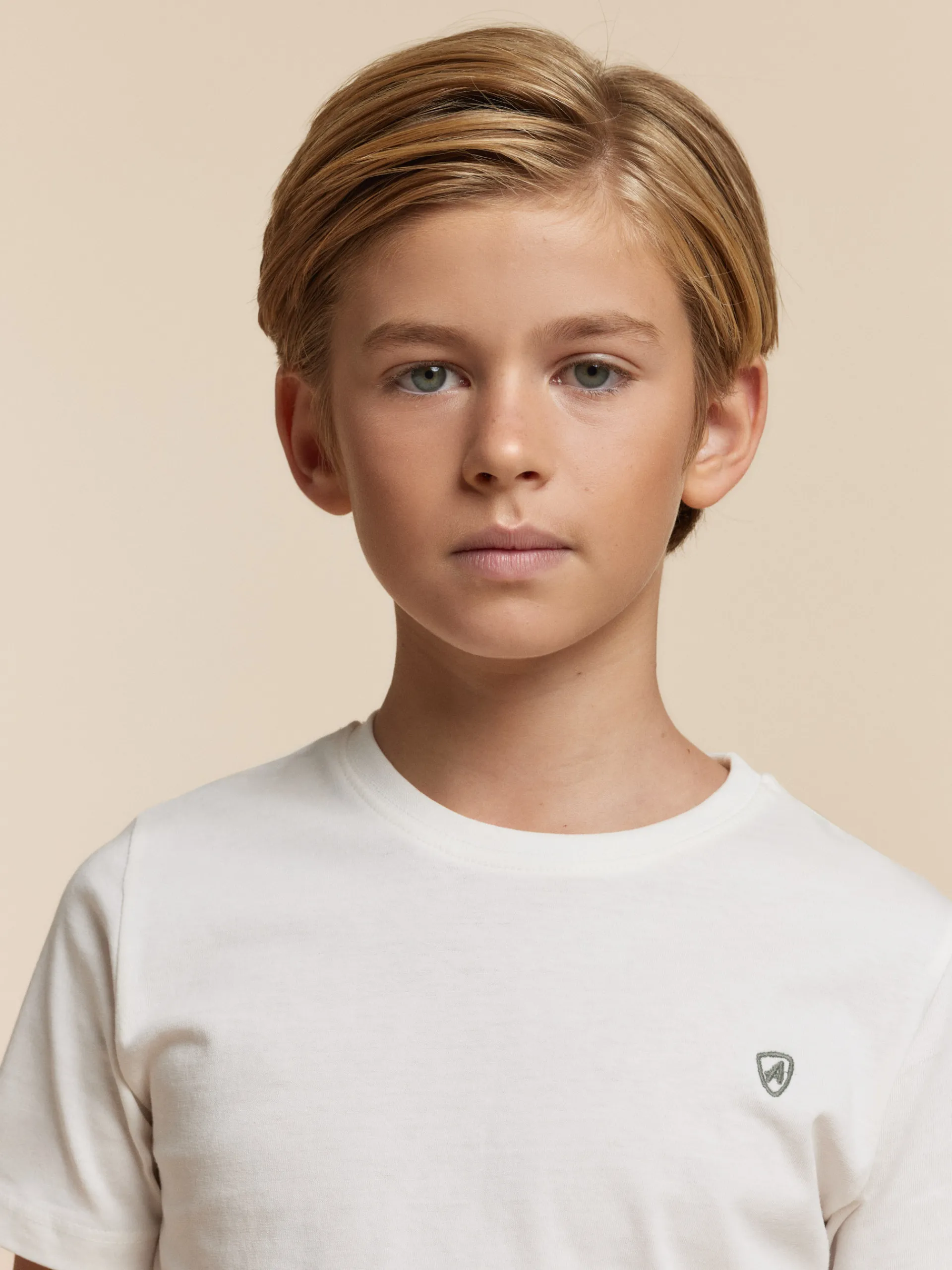 Camisetas-Alvaro Moreno CAMISETA BASICA KIDS Crudo