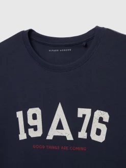 Camisetas-Alvaro Moreno CAMISETA COLLEGE Azul Marino