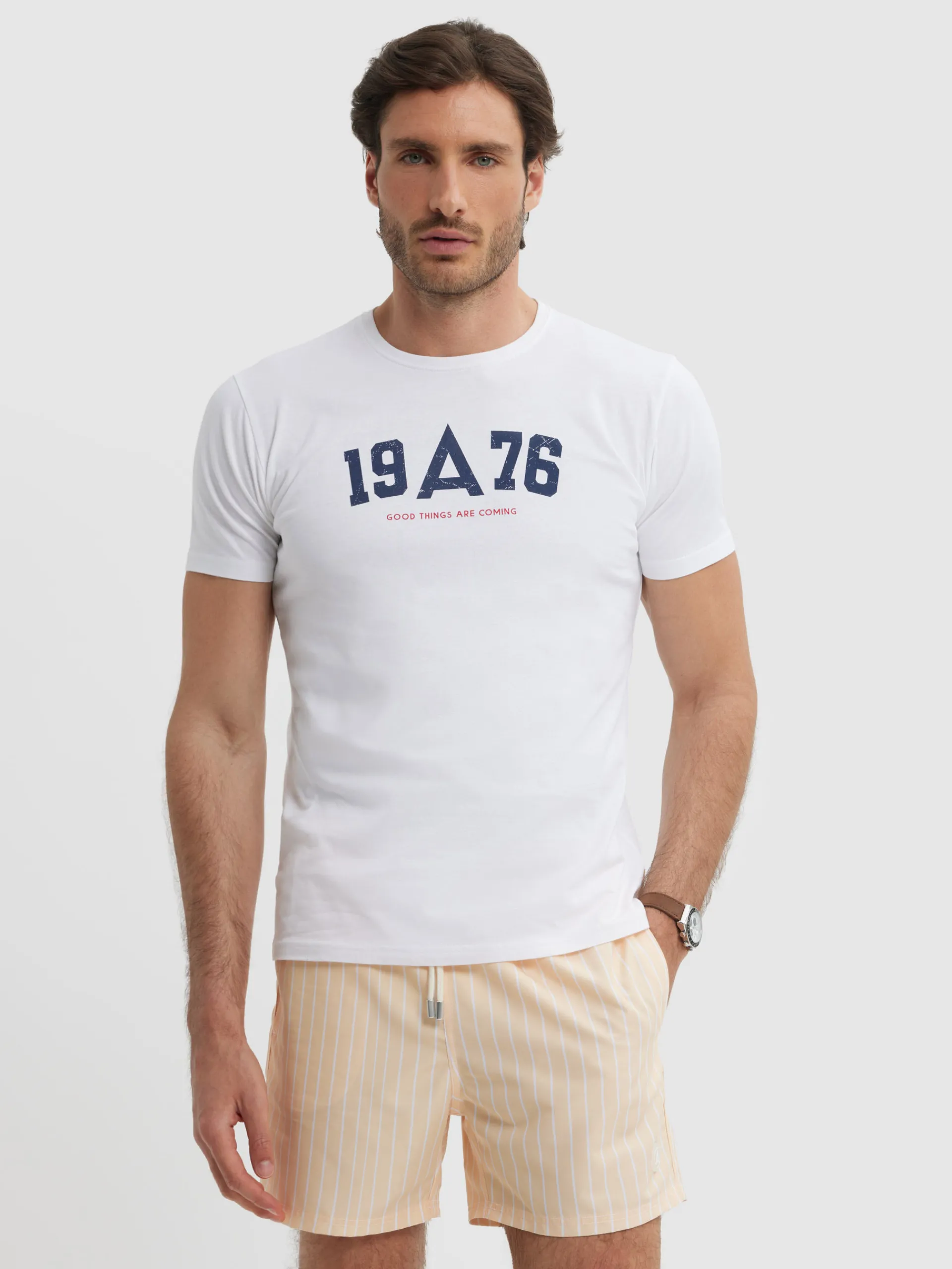 Camisetas-Alvaro Moreno CAMISETA COLLEGE Blanco