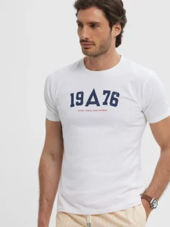 Camisetas-Alvaro Moreno CAMISETA COLLEGE Blanco