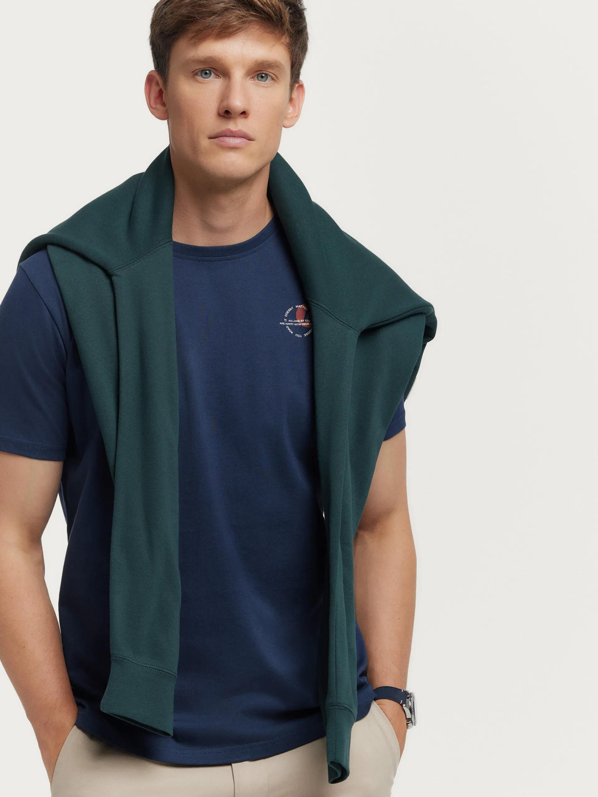 Camisetas-Alvaro Moreno CAMISETA LONG Azul Marino