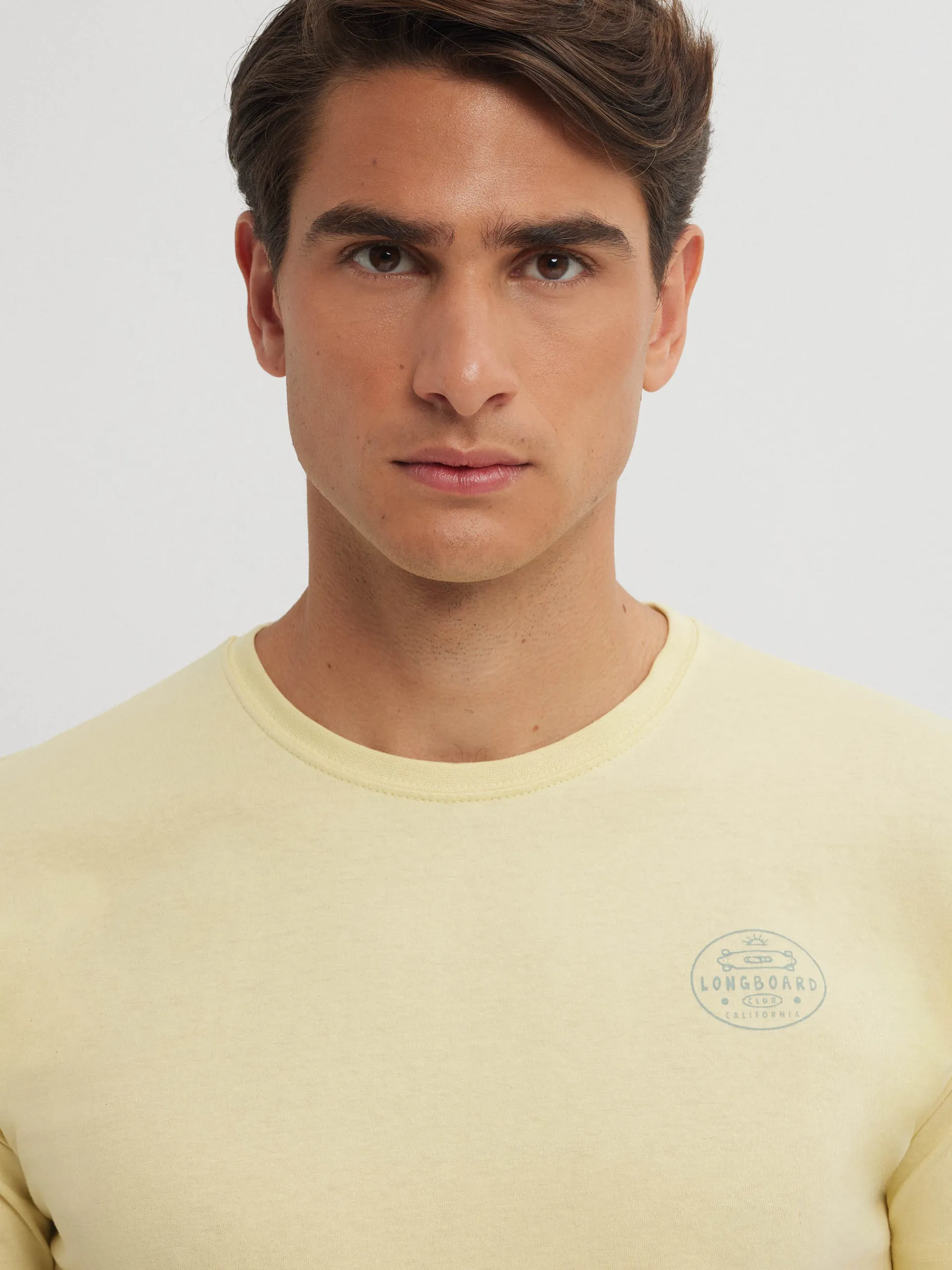 Camisetas-Alvaro Moreno CAMISETA LONGBOARD Amarillo