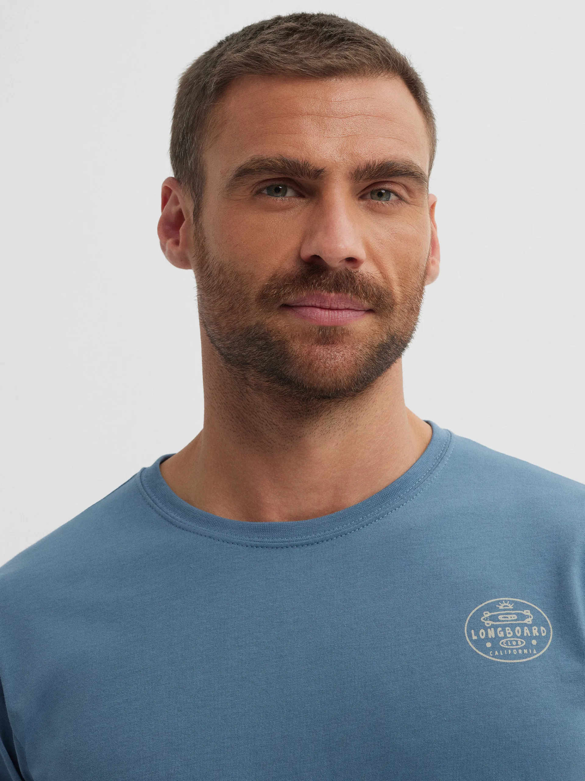 Camisetas-Alvaro Moreno CAMISETA LONGBOARD Azul