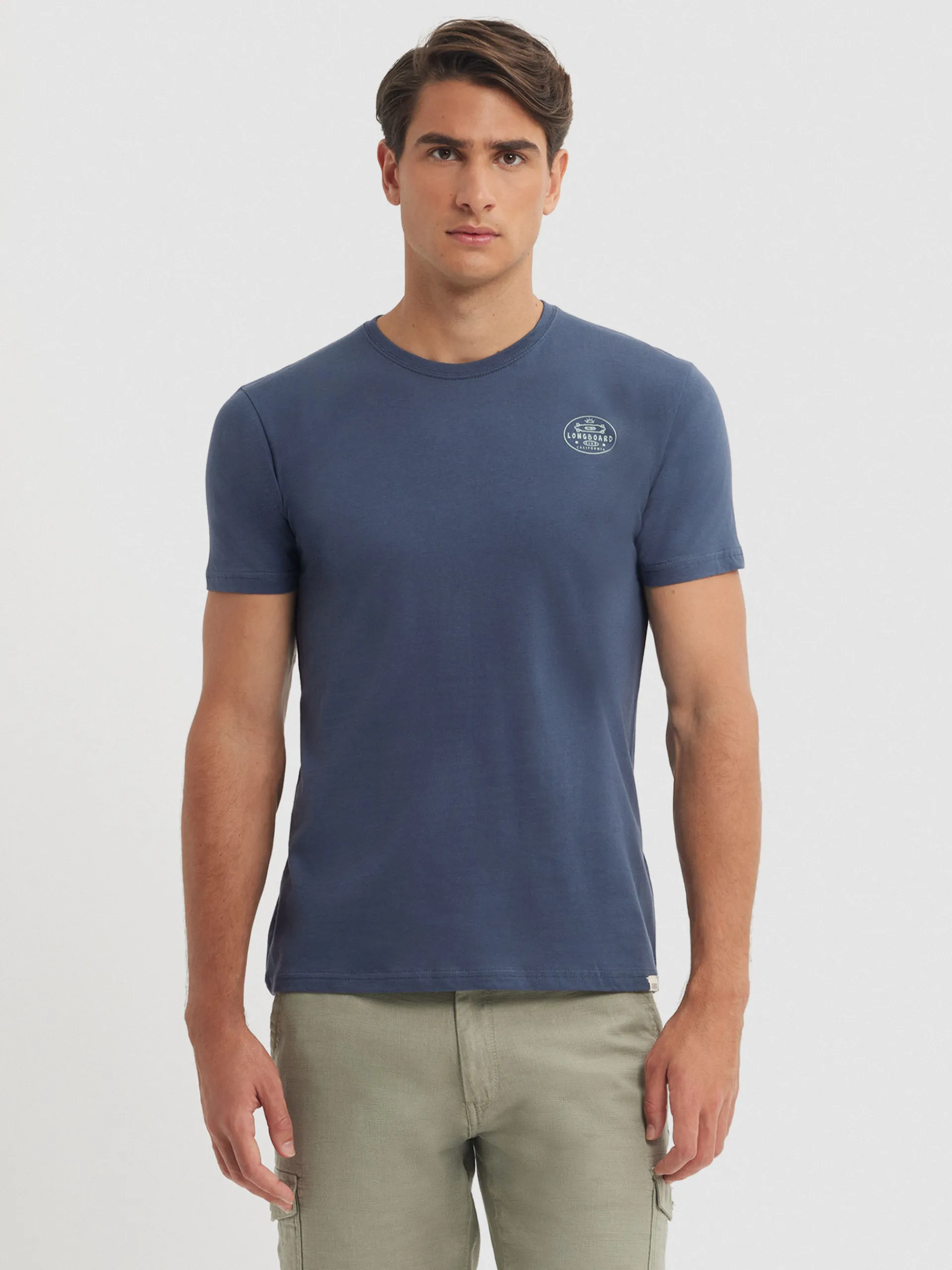 Camisetas-Alvaro Moreno CAMISETA LONGBOARD Azul Marino